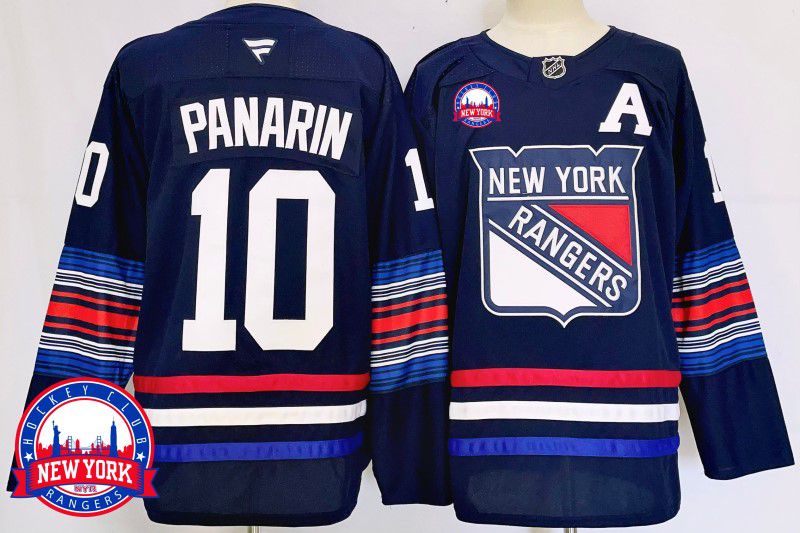 Men New York Rangers #10 Panarin Blue Fanatics 2025 NHL Jersey style 9